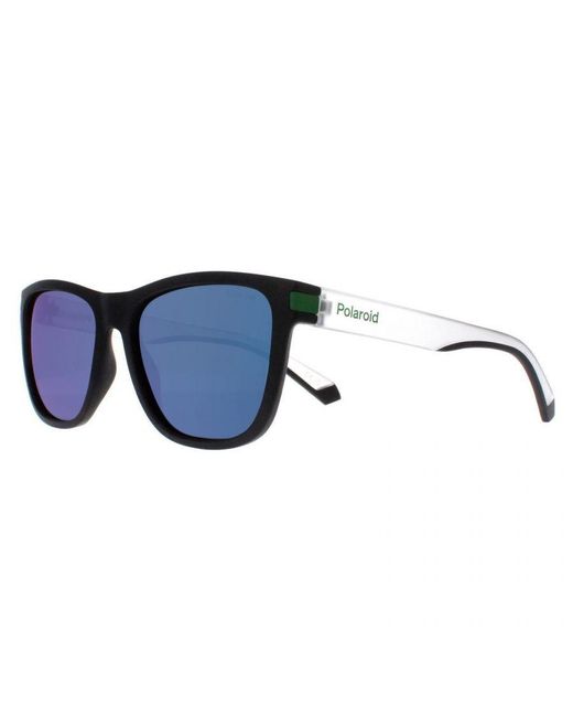 Polaroid Blue Square Matte Mirror Polarized Pld 2138/S
