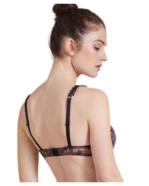 Aubade Purple A Fleur De Toi Half-Cup Bra