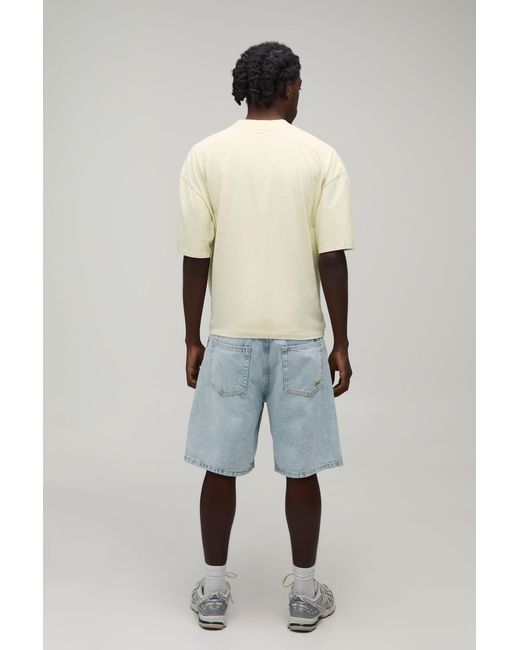 BoohooMAN Natural Oversized Boxy Papaya Graphic T-Shirt Cotton for men
