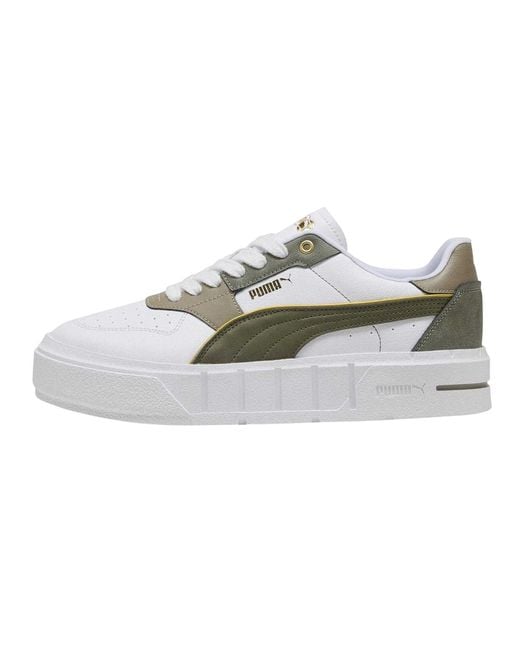 PUMA Gray Ladies Cali Court Trainers