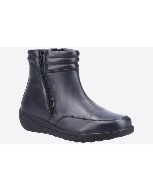 Fleet Foster Blue Morocco Wide Fit Boot