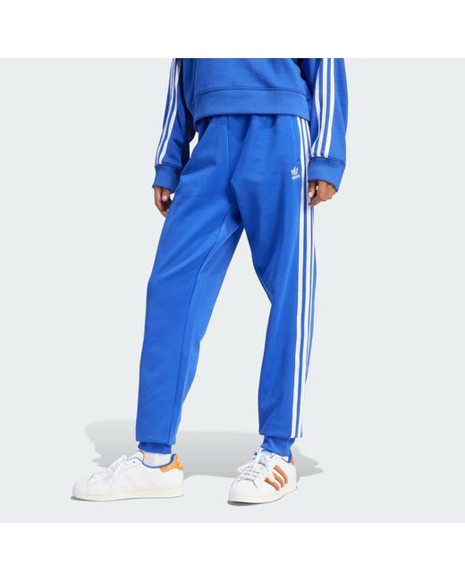 Adidas Blue Adicolor Classics Cuffed Track Pants