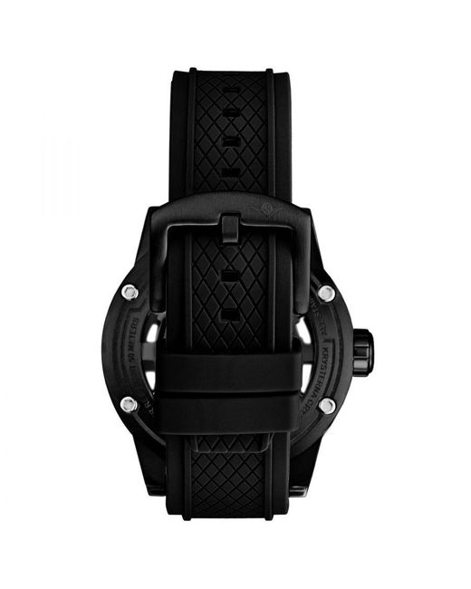 Stuhrling Black Grandiose 4034 Automatic 50Mm Skeleton for men