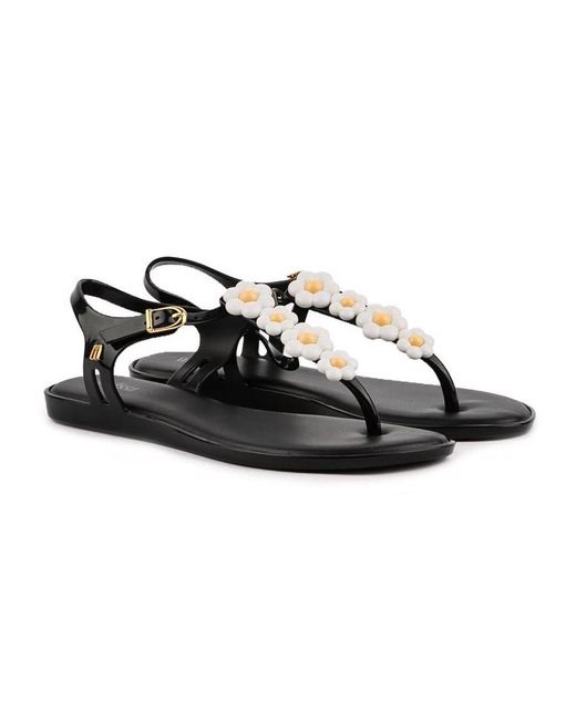 Melissa Black Solar Spring Sandals