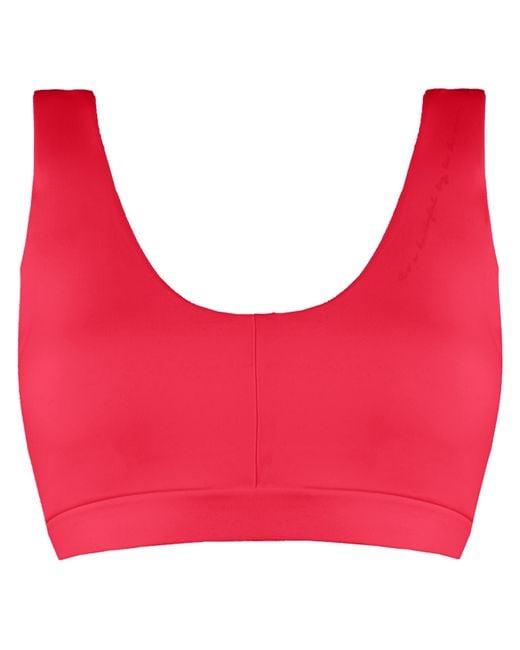 GYMSHARK Red Whitney Simmons Sports Bra Nylon