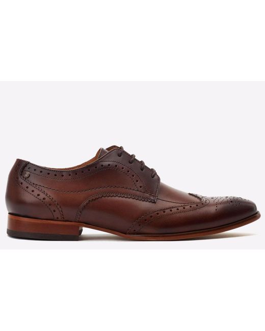 Base London Brown Barbera Brogues for men