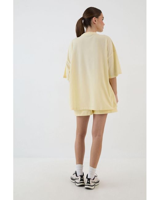 DSGN Studio Natural Collegiate Applique Oversized T-Shirt