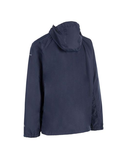 Trespass Blue Tarrant Tp75 Waterproof Jacket for men