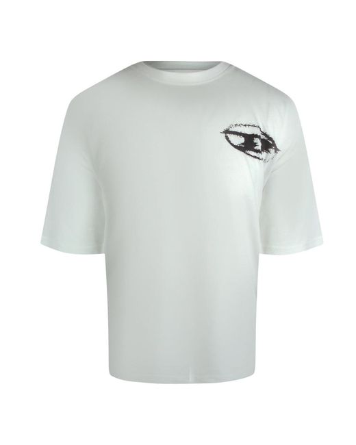 DIESEL White Box Fit T-Shirt Cotton for men