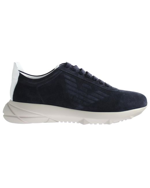 Armani Blue Emporio Sport Night Trainers for men