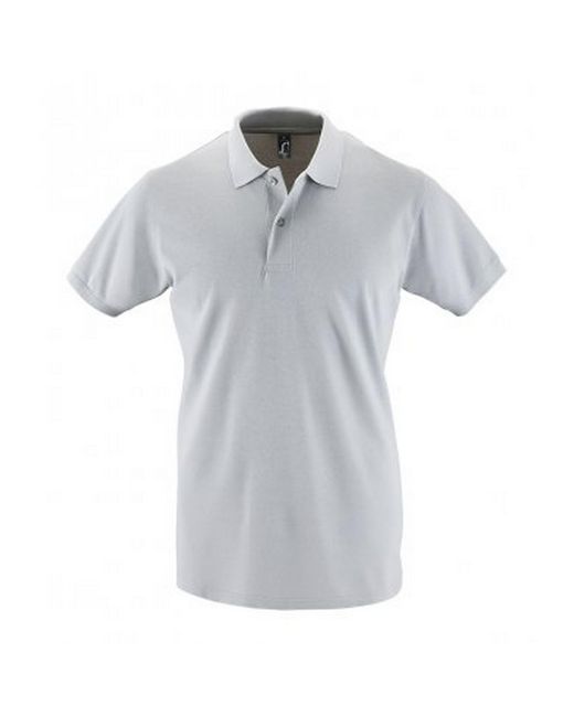 Sol's Gray Perfect Pique Short Sleeve Polo Shirt (Pure) for men