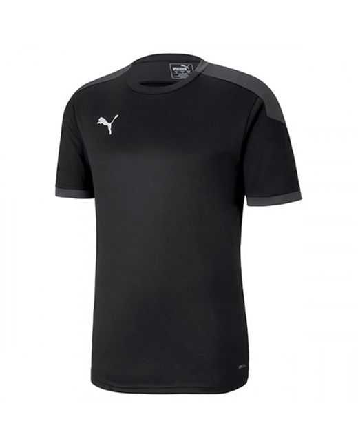 PUMA Black Drycell Team Final 21 Training Jersey Sleeve T-Shirt 656481 03 for men