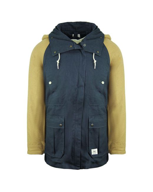 Vans Blue Off The Wall Long Sleeve Zip Up Sonora Jacket V2Zcind