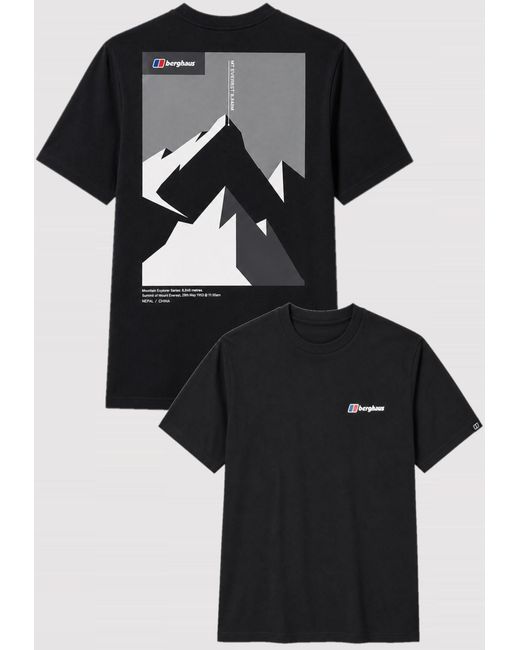 Berghaus Blue Everest Mountain Ridge T-Shirt for men