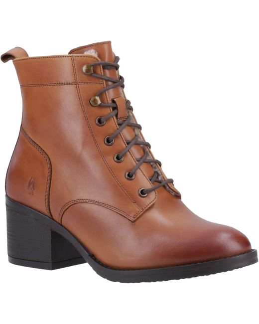 Hush Puppies Brown Harriet Leather Boots