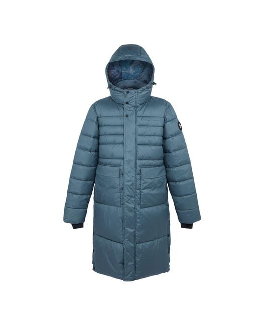 Regatta Blue Christian Lacroix Collongues Long Length Padded Jacket (Stormy Weather)