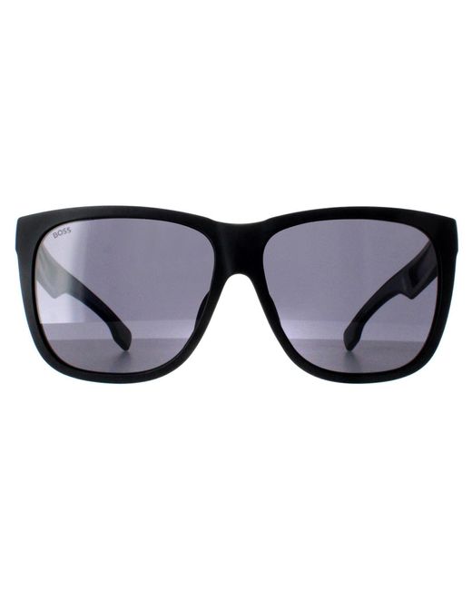 Boss Boss 1453/F/S O6W Mattschwarz Grau Dunkelgrau Sonnenbrille in Black für Herren