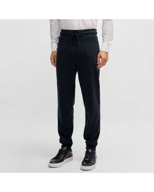 Boss Blue P-Lamont 290 Regular-Fit Tracksuit Bottoms for men