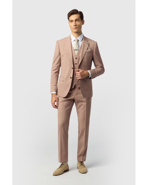 Ted Baker Natural Single Breasted Two Button Slim Fit Suit Jacket for men