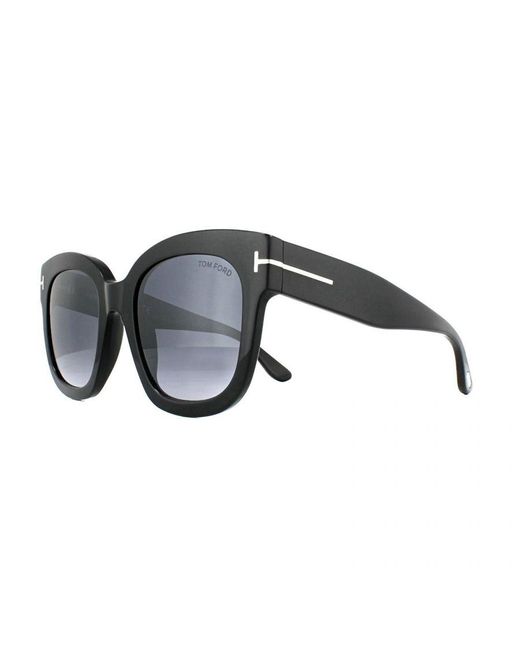 Tom Ford Blue Sunglasses 0613 Beatrix 01C Shiny Smoke Mirror
