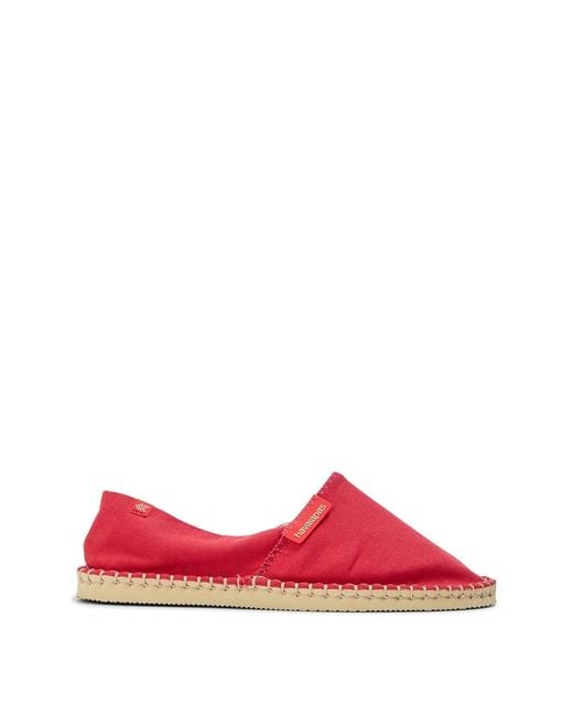 Havaianas Red Origine Espadrille Slip On Loafers