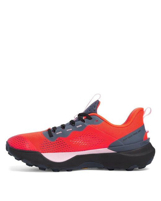 Under Armour Red Infinity Pro Trail Lace-Up Sneakers for men