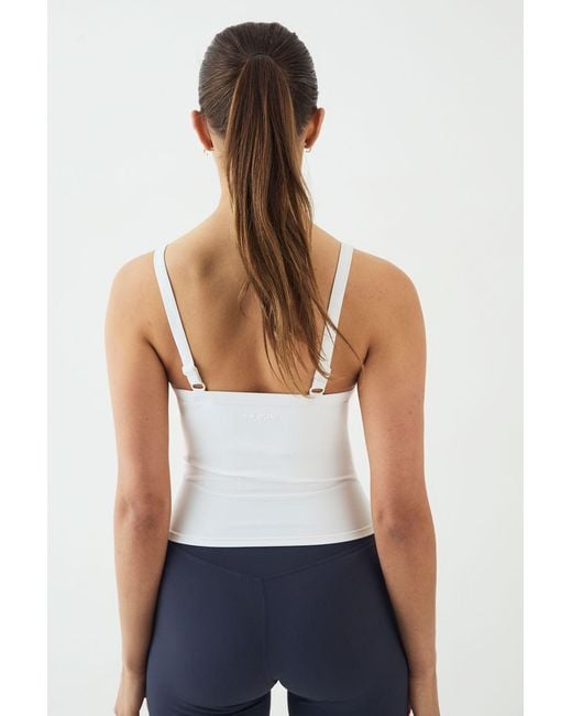 DSGN Studio White Sculpt Thick Binding Vest Top
