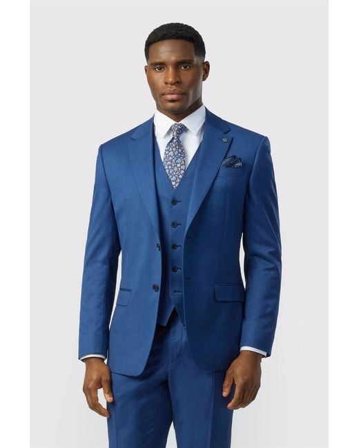 Ted Baker Blue Single Breasted Two Button Tailored Suit Jacket for men