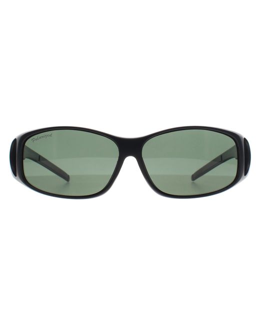 Montana Green Rectangle Matte G15 Polarized Mfo1 Fit Over Glasses Sunglasses