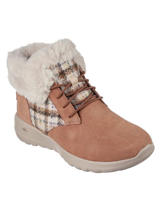 Skechers Brown The Go Joy Slip On Trainers