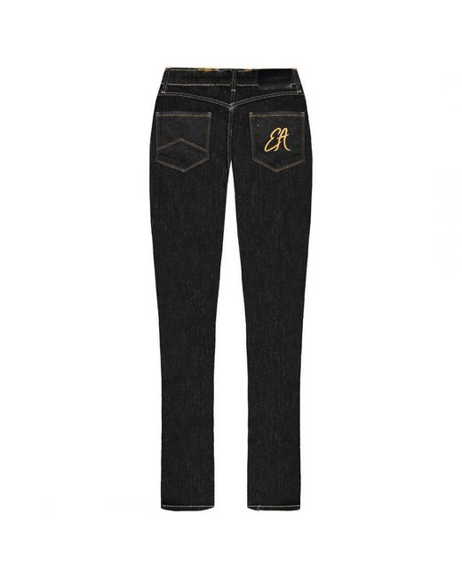 Armani Black Emporio J85 Regular Fit Tight Leg Jeans