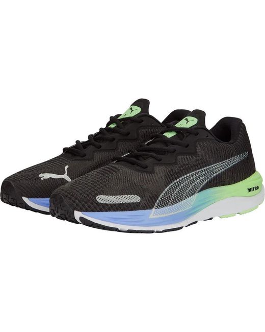 PUMA Black Velocity Nitro 2 Fade Running Trainers Shoes for men