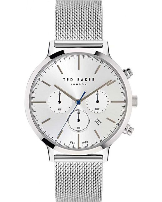 Ted Baker Gray Bkphaf408 Haarvin Watch for men