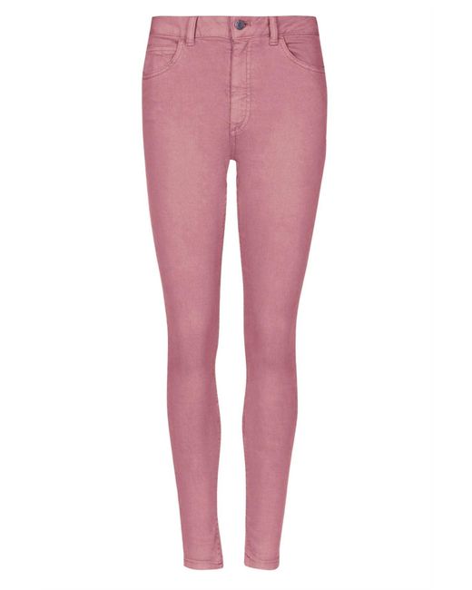 Secret Label Pink Tencel Super Skinny Coloured Jeans