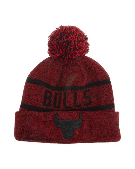 KTZ Jake Chicago Bulls Gebreide Bobble Muts (rood) in het Red