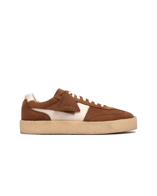 Clarks Brown Tor 80 Trainer Cola Combination for men