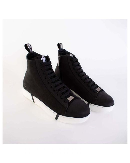 Roberto Cavalli Black High Sneakers