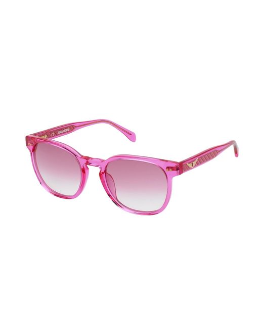 Zadig & Voltaire Pink Damen-Sonnenbrillen 53/21/140 Mm Acetat
