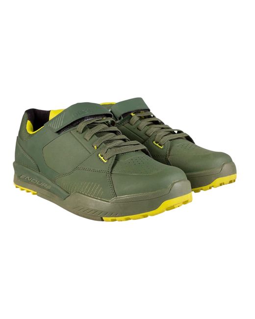 Endura Green Mt500 Burner Grip Shoes (Forest) for men