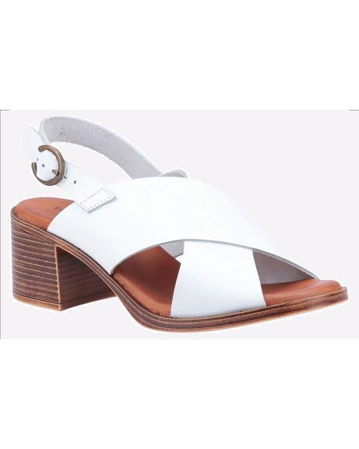 Hush Puppies Pink Gabrielle Leather Sandals