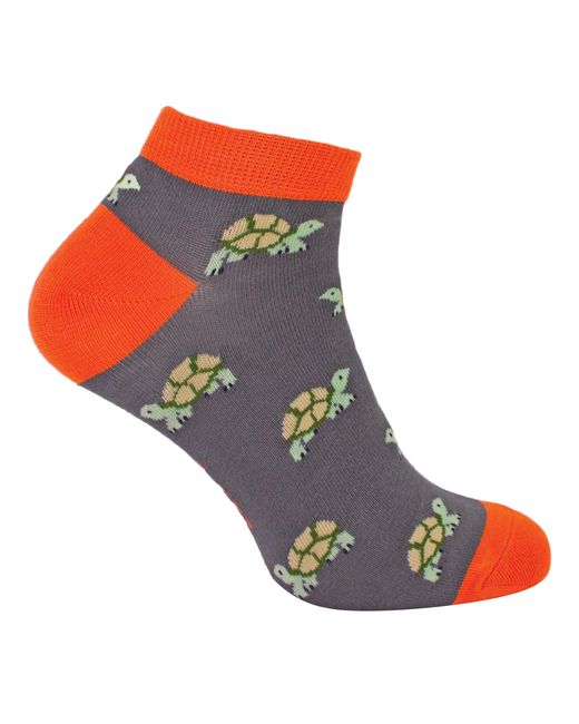 Mr Heron Gray Bamboo Trainer Socks for men