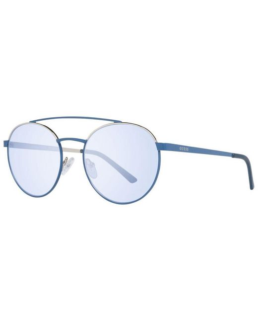 Guess Blue Round Sunglasses for men