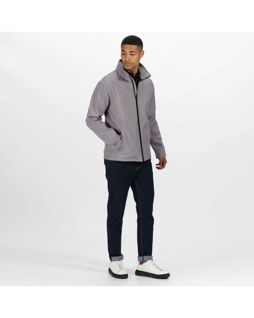 Regatta Purple Ablaze Printable Softshell Jacket (Rock/ for men