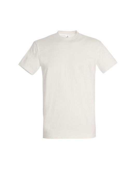 Sol's White Imperial Heavyweight Short Sleeve T-Shirt (Off) for men