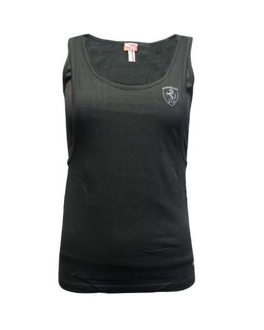 PUMA Black Ferrari 10 -Jähriges Jubiläum Frauen Weste Ärmellose Top Tank 568453 01 A19D