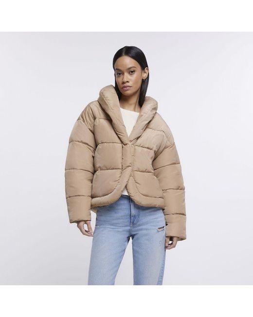 river island puffer coat