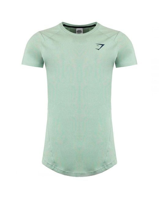 GYMSHARK Green Bold Muscle T-Shirt for men