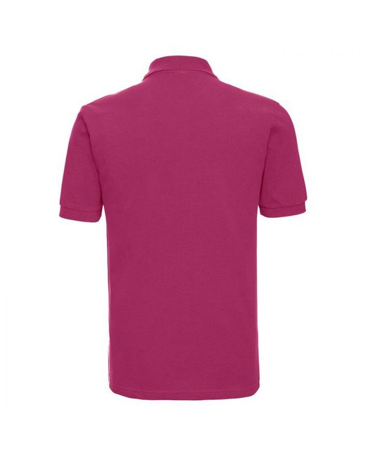 Russell Purple Classic Cotton Pique Polo Shirt for men