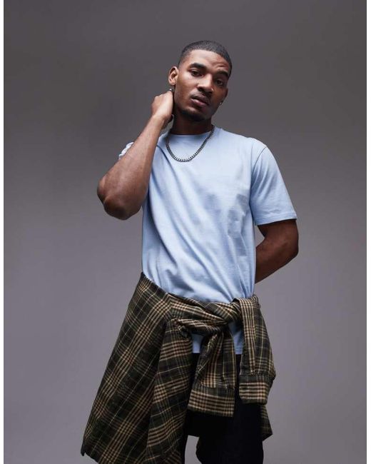 Topman Gray Relaxed Fit T-Shirt for men