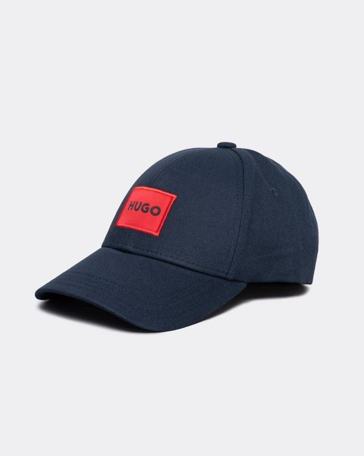 HUGO Blue X 581-Rl Cotton-Twill Cap With Logo Label Nos for men